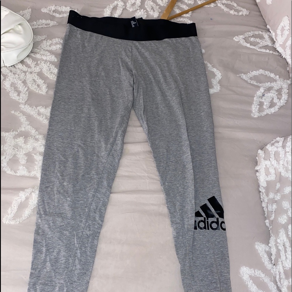 Grey Adidas leggings